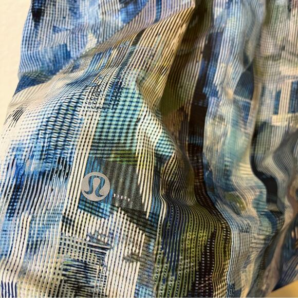 Lululemon Choose A Side Short *3" Sun Dazed Multi Blue / Black Night Size 8 - Picture 7 of 8